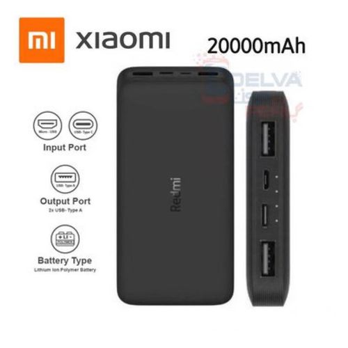 Cargador Portátil Xiaomi Redmi 20000mAh 18W Fast Charger Negro