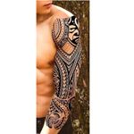 Tatuaje-manga-temporal-falso-tribales-para-brazo-o-pierna-48-x-17cm--