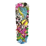 Tatuaje-manga-temporal-falso-flores-conejo-serpiente-pez-para-brazo-o-pierna-48-x-17cm-
