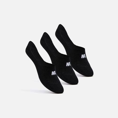 Medias Pack De 3 New Athletic Invisible05 Negro Mujer