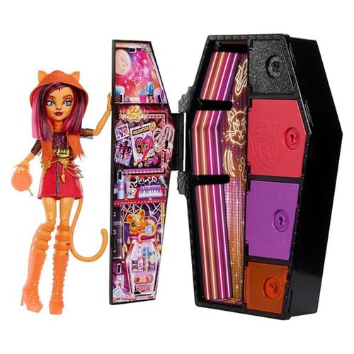 Monster High Skulltimates Toralei Ataud De Neon