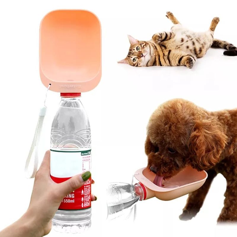 Bebedero-Botella-de-Agua-Portatil-de-Viaje-para-Perro-Gato-Mascota-Rosado