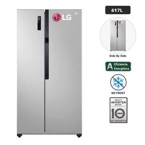 Refrigeradora LG 508L No Frost LS51BPP Plateado