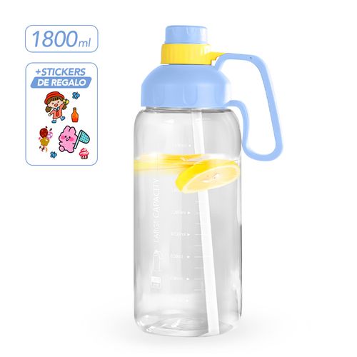 Botella Deportiva Tomatodo 1800 ml con Sticker Celeste