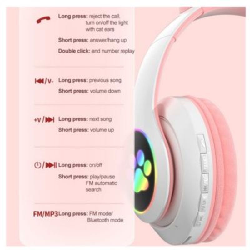 Audifonos-Bluetooth-Luces-Rgb-Gato-con-Radio-Llamadas-Spotify-Rosado-Playpro-Au240020