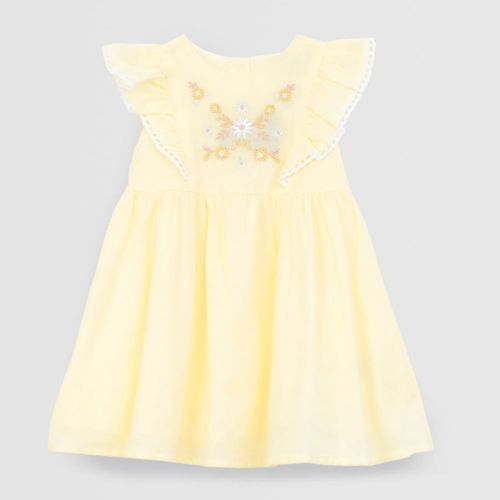 Vestido Para Bebe Niña Baby Circus Tul Bottons Sun Amarillo