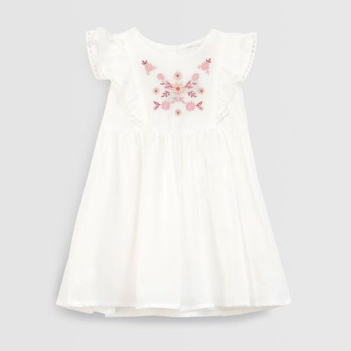 Vestido Para Bebe Niña Baby Circus Tul Bottons Sun Ecru