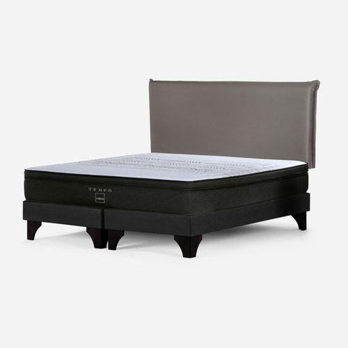 Cama Europea Tempo King Maurice Gris