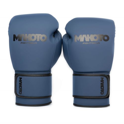 Guantes de Boxeo Makoto Basic Mate Azul - 100% Poliuretano - 12oz