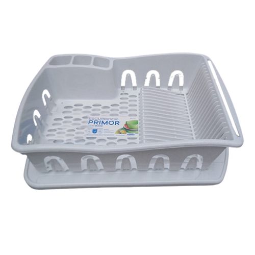 Escurridor de 30 Platos Plastico Firme BLANCO