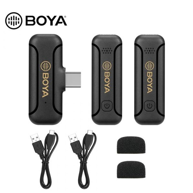 MICROFONO-BOYA-BY-WM3T2-U2-Wireless-USB-C-Devices---ORINGIAL