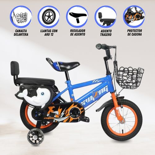 Bicicleta «NOODLE»  Aro 12 - Azul