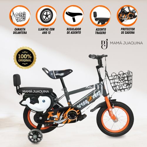 Bicicleta «NOODLE»  Aro 12 - Naranja