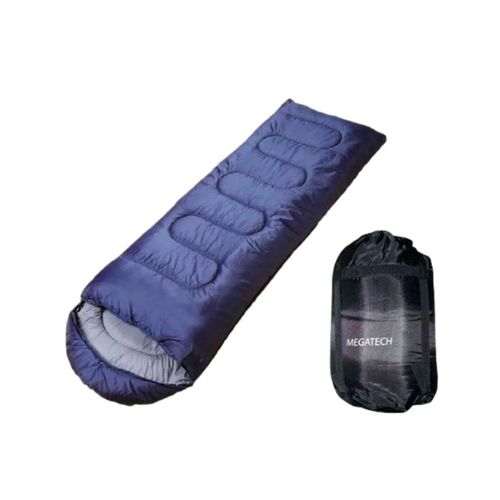 BOLSA DE DORMIR SLEEPING P/ CAMPING MEGATECH ACOLCHADO 400G AZUL