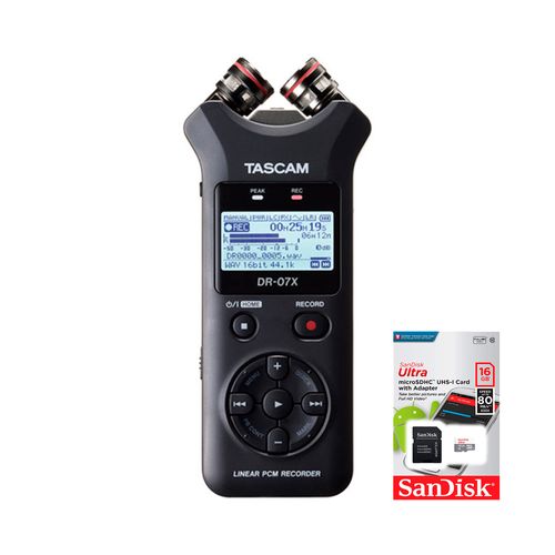 Grabadora de Audio Portatil Tascam DR-07X (Gratis: Memoria 16GB)