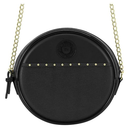 Cartera Moleca Morral Gold Cadena Negro