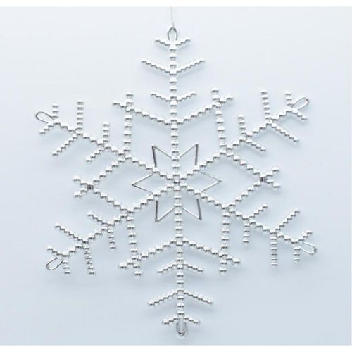 Adorno De Navidad Blanca Snowflake 19Cm