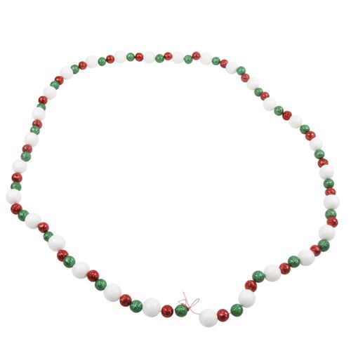 Elfo De Navidad Guirnalda Bolas Verde Roja Blanca 160Cm