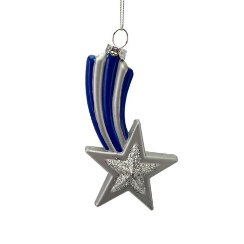 Adorno De Navidad Blanca Estrella Fugaz 11Cm