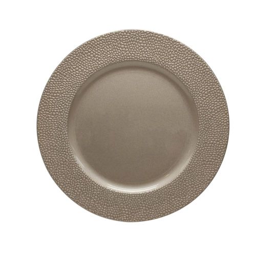 Plato De Sitio Borde Adorno De Navidad Bolas Champag Foil 33 Cm Kaz Home