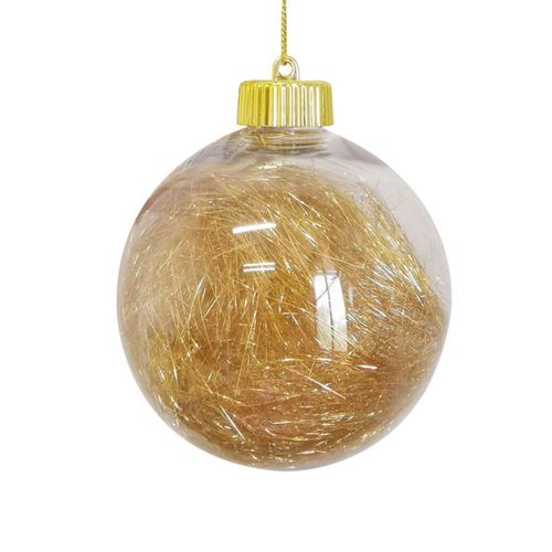 Adorno De Navidad Gold Bola Serpentina 8Cm