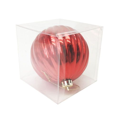 Adorno De Navidad Bola Roja Brillante 10 Cm Kaz Home