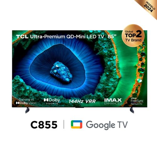 Televisor TCL 85" 85C855 QD-MiniLED Google Tv