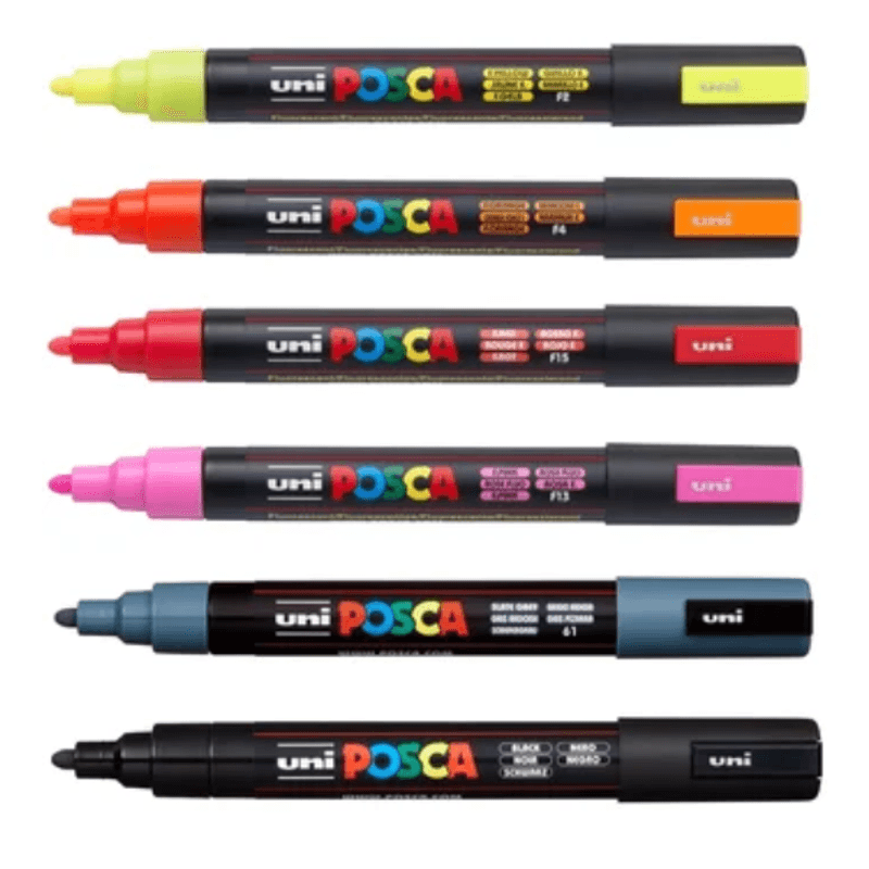 Set-Marcadores-Posca-Punta-5M-X-6-Neon