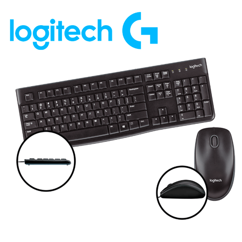 KIT LOGITECH - TECLADO Y MOUSE MK120 USB