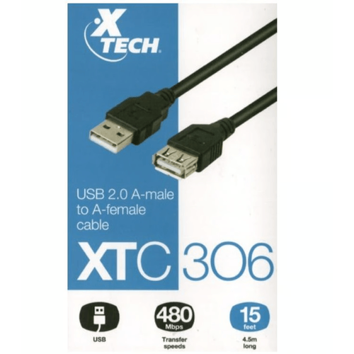 CABLE EXTENSION USB 2.0 XTC-306 XTECH