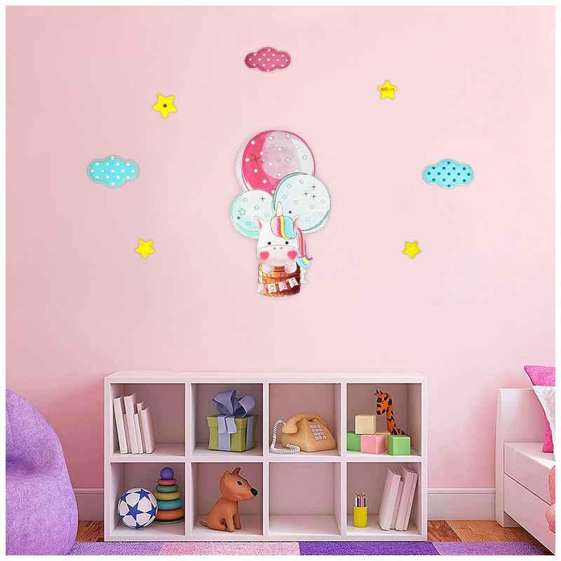 Sticker-Decorativo-Infantil-3D-40X30cm-S77-Unicornio