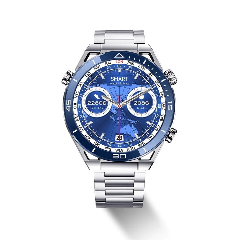 SMARTWATCH-DT-ULTRA-MATE-AZUL-DOBLE-CORREA