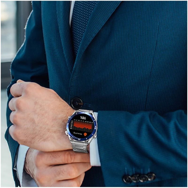 SMARTWATCH-DT-ULTRA-MATE-AZUL-DOBLE-CORREA
