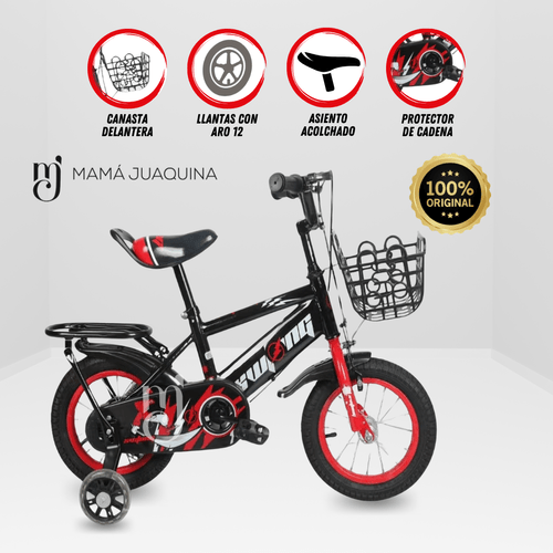 Bicicleta Aro 12 «DREW» Rojo