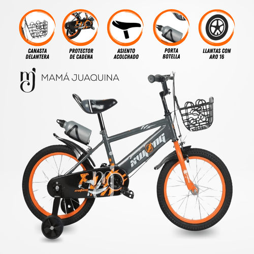 Bicicleta Aro 16 «HALIAN» Naranja