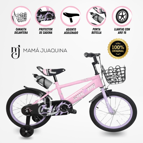 Bicicleta Aro 16 «HALIAN» Rosa