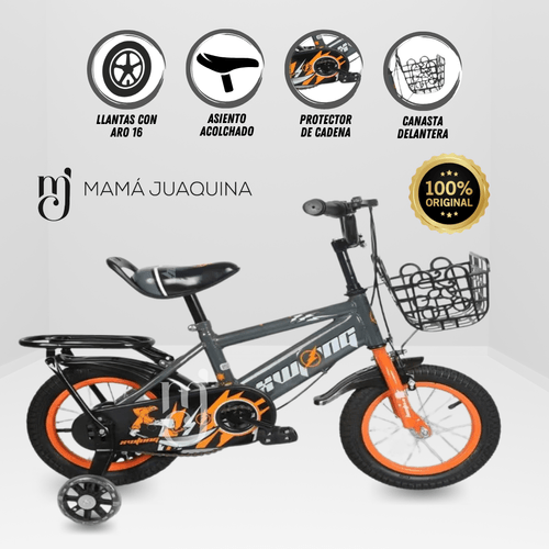 Bicicleta Aro 16 «DREW» Naranja