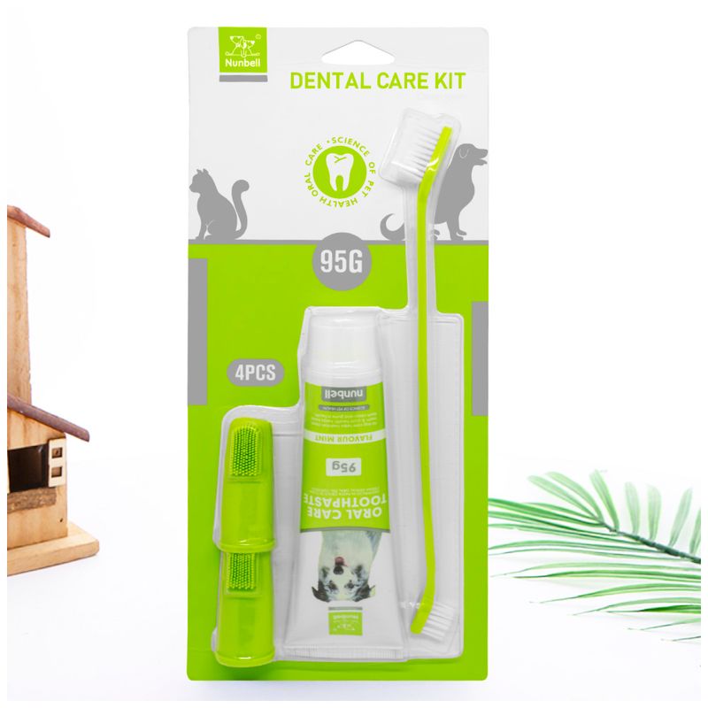 Kit-Cepillo---Pasta-de-Dientes-para-Perros-Verde-NB0