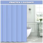 Cortina-de-Baño-Moderna-Impermeable-Accesorio-para-Ducha-U11-Lila