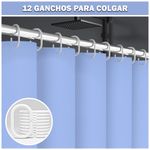 Cortina-de-Baño-Moderna-Impermeable-Accesorio-para-Ducha-U11-Lila