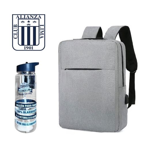 Tomatodo Alianza Lima + Mochila Impermeable Porta Laptop