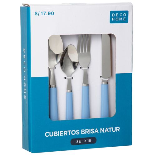 Set de Cubiertos DECO HOME Brisa Natural 16pzas