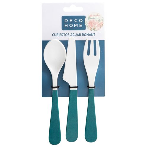 Set de Cubiertos DECO HOME Acuar Romant 3un