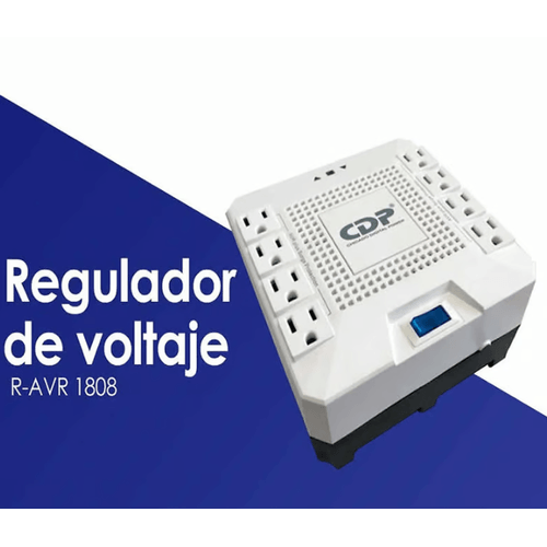 ESTABILIZADOR CDP R-AVR1808I 1800VA/1000W 8 SALIDAS