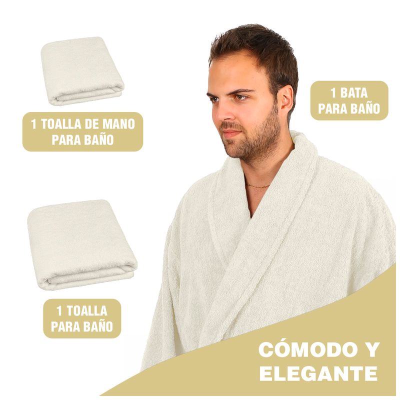 Set-de-Batas-Salidas-de-Baño-y-Toallas-Rosado-y-Beige-XZ1