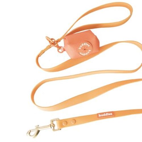 Buddies Correa Pvc Para Perros Paseos Naranja 152cm