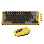 Teclado-y-Mouse-Logitech-Pop-Keys-Multi-Device-Amarillo