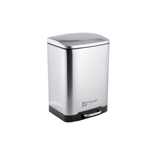 Papelera de Acero Inoxidable de 3 Litros con Pedal (18 x 16.5 x 26 cm) (MUNDO ELECTRONICO)