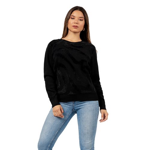 Sueter Polera Mujer de Cashemira Color Negro