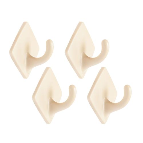 Ganchos Adhesivos Diamante x 4 unidades Beige Basa